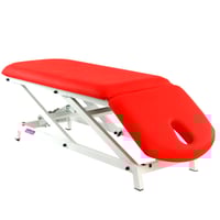 Kinefis Opportunity hydraulic stretcher: two-body structure, adjustable in height and with negative reclining backrest